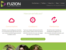 Tablet Screenshot of fuzion.co.nz